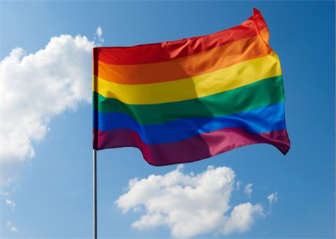 Pride flag - stock image
